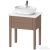 Duravit LUV 638x450 mm-es 1 fiókos alsószekrény mosdópulthoz,Almond Satin Matt LU956005454