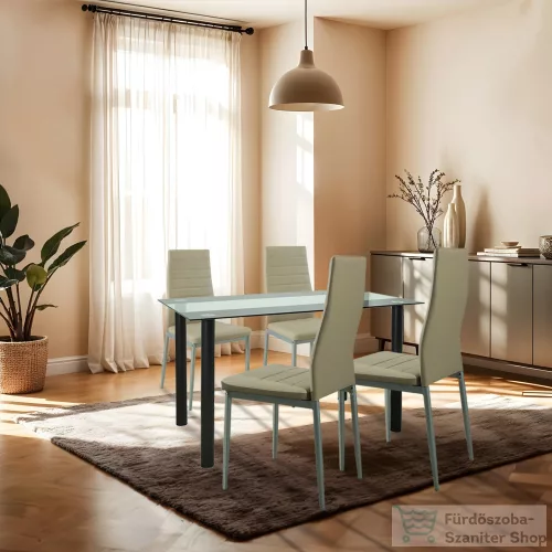 Leziter Mezza 4+1 étkező garnitúra bézs-szürke LUA120B_DA258BEG_4