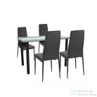 Leziter Mezza 4+1 étkező garnitúra fekete-fekete LUA120B_MDC-001-Black_4