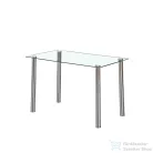 Leziter Velon 4+1 étkező garnitúra fehér-fekete LUA120W_DA232AB_4