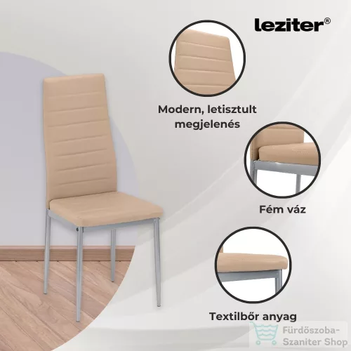 Leziter Mateo 4+1 étkező garnitúra bézs-szürke LUA120W_DA258BEG_4