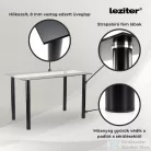 Leziter Denton 6+1 étkező garnitúra fehér-szürke LUA140B_DA258WG_6