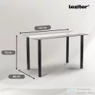 Leziter Cadiz 6+1 étkező garnitúra fekete-szürke LUA140B_LKE-GR_6