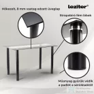 Leziter Cadiz 6+1 étkező garnitúra fekete-szürke LUA140B_LKE-GR_6