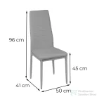 Leziter Verna 6+1 étkező garnitúra bézs-szürke LUA140W_DA258BEG_6