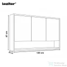 Leziter Luna 120 felső tükrös szekrény winston tölgy LUNA120FWT