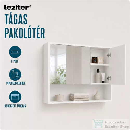 Leziter Luna 120 felső tükrös szekrény winston tölgy LUNA120FWT