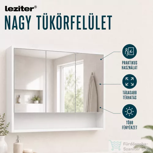 Leziter Luna 120 felső tükrös szekrény winston tölgy LUNA120FWT