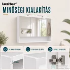 Leziter Luna 120 felső tükrös szekrény winston tölgy LUNA120FWT