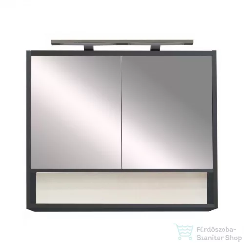 Leziter Luna 80 felső tükrös szekrény, antracit LUNA80FANT