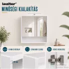 Leziter Luna 80 felső tükrös szekrény winston tölgy LUNA80FWT