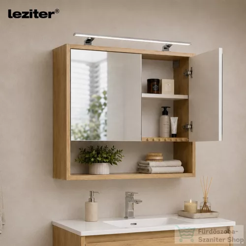 Leziter Luna 80 felső tükrös szekrény winston tölgy LUNA80FWT