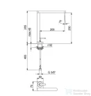 Webert LIVING konyhai csaptelep, króm színben LV920301.015