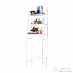   Leziter Fürdőszobai polc wc fölé, többszintes, fehér LWCA-01W