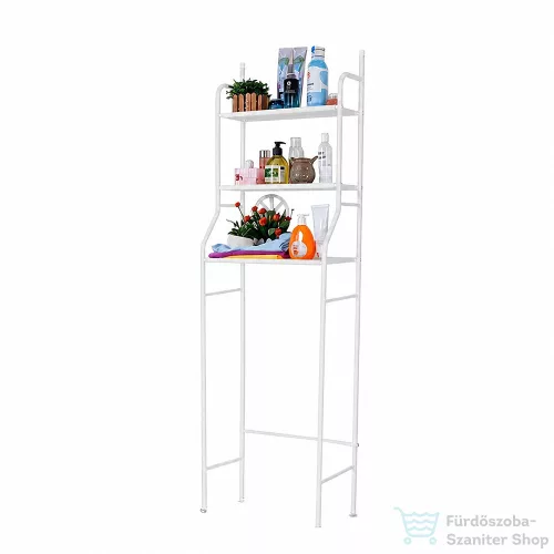 Leziter Fürdőszobai polc wc fölé, többszintes, fehér LWCA-01W