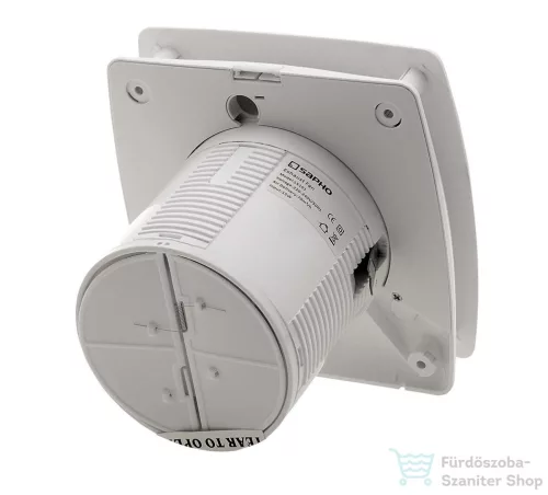Sapho LEX axiális fürdőszobai ventillátor, 15W, cső átmérő 100mm, fehér LX101