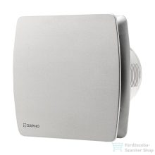   Sapho LEX axiális fürdőszobai ventillátor időzítővel, 15W, cső átmérő 100mm, inox LX104