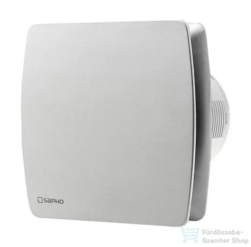Sapho LEX axiális fürdőszobai ventillátor időzítővel, 15W, cső átmérő 100mm, inox LX104