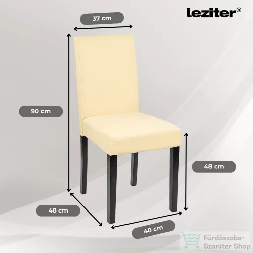 Leziter Leon 6+1 étkező garnitúra fehér-bézs LYET140F_LKE-BE_6