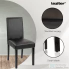 Leziter Leon 6+1 étkező garnitúra sonoma tölgy-fekete LYET140ST_LKE-BL_6