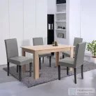 Leziter Leon 4+1 étkező garnitúra sonoma tölgy-szürke LYET140ST_LKE-GR_4