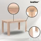 Leziter Leon 4+1 étkező garnitúra sonoma tölgy-szürke LYET140ST_LKE-GR_4