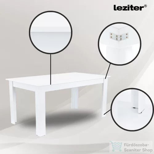 Leziter Lola 4+1 étkező garnitúra fekete-fehér LYET160F_DA232AB_4
