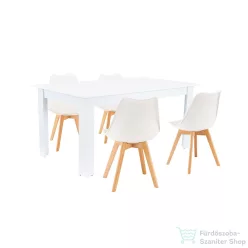  Leziter Lola 4+1 étkező garnitúra fehér-fehér LYET160F_DA232AW_4