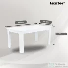 Leziter Leon 6+1 étkező garnitúra fehér-fekete LYET160F_LKE-BL_6