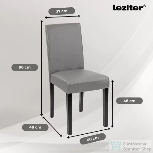 Leziter Leon 6+1 étkező garnitúra sonoma tölgy-szürke LYET160ST_LKE-GR_6