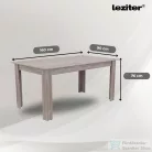 Leziter Leon 6+1 étkező garnitúra yorki tölgy-barna LYET160YT_LKE-BR_6
