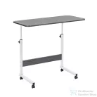 Leziter Állítható magasságú laptopasztal 80x40 cm fekete LYHL-030-BL