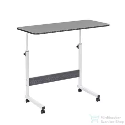   Leziter Állítható magasságú laptopasztal 80x40 cm fekete LYHL-030-BL