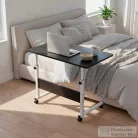 Leziter Állítható magasságú laptopasztal 80x40 cm fekete LYHL-030-BL