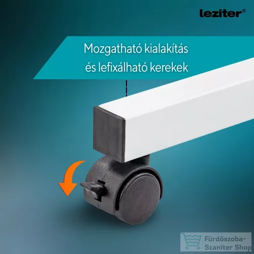 Leziter Állítható magasságú laptopasztal 80x40 cm fehér LYHL-030-WH