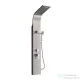 Leziter Alegro Silver hidromasszázs zuhanypanel, rozsdamentes acél LZP-930