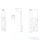 Leziter Alegro Silver hidromasszázs zuhanypanel, rozsdamentes acél LZP-930