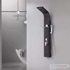 Leziter Alegro Black hidromasszázs zuhanypanel, rozsdamentes acél LZP-940