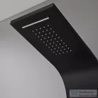 Leziter Alegro Black hidromasszázs zuhanypanel, rozsdamentes acél LZP-940