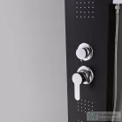 Leziter Alegro Black hidromasszázs zuhanypanel, rozsdamentes acél LZP-940