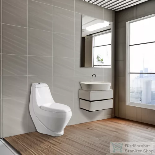 Leziter Coral Monoblokkos wc kagyló alsó kifolyással M-9040
