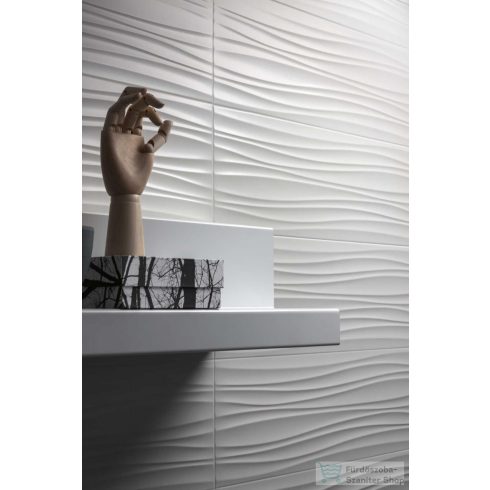 Marazzi Absolute White Strutture Twist Satinato 25x76 cm-es fali csempe M020