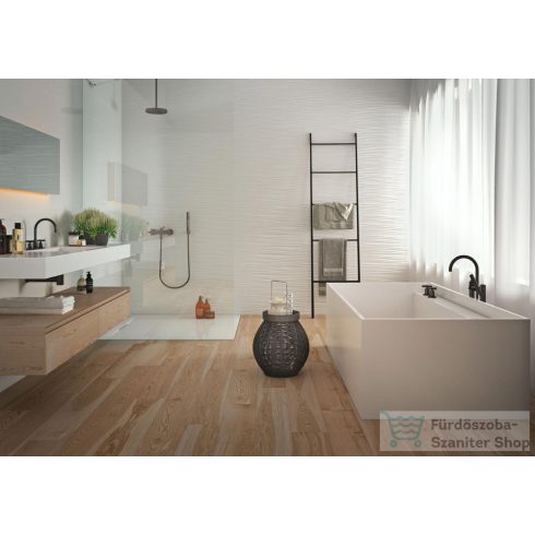 Marazzi Absolute White Strutture Twist Lux 25x76 cm-es fali csempe M023
