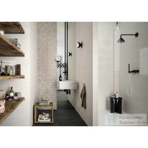 Marazzi Chalk Struttura Fiber Butter 3D 25x76 cm-es fali csempe M02M