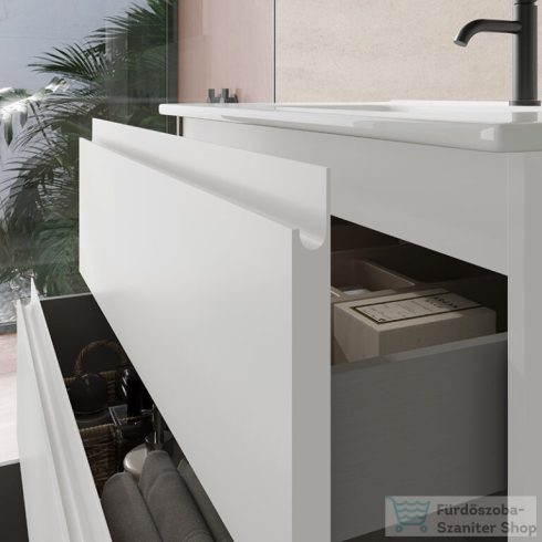 Coycama Paris 60 cm-es Onix New mosdó és 3 fiókos álló alsószekrény kombináció,fényes fehér M055512030301T