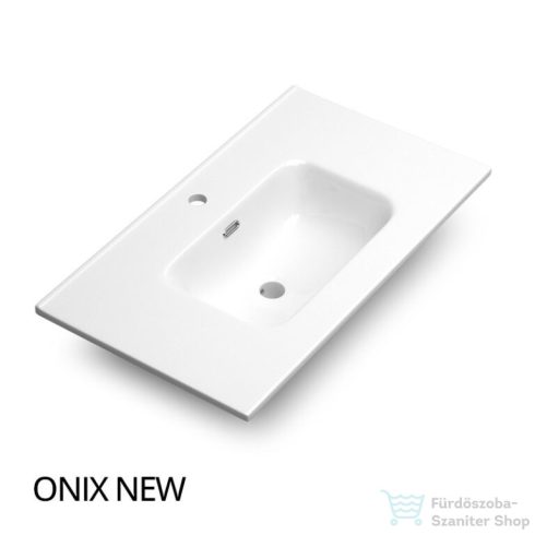 Coycama Paris 60 cm-es Onix New mosdó és 3 fiókos álló alsószekrény kombináció,fényes fehér M055512030301T