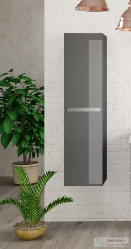 Coycama Dorian 140x34,9x31,6 cm-es 2 ajtós fali szekrény,fényes szürke M059103012015