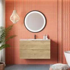   Coycama Vital Capri 80 cm-es Onix New mosdó és 2 fiókos alsószekrény kombináció,natural oak M0592120502312