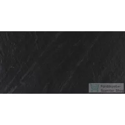   Marazzi Mystone Lavagna Nero Str.Rett.30x60 cm-es strukturált padlólap M05D