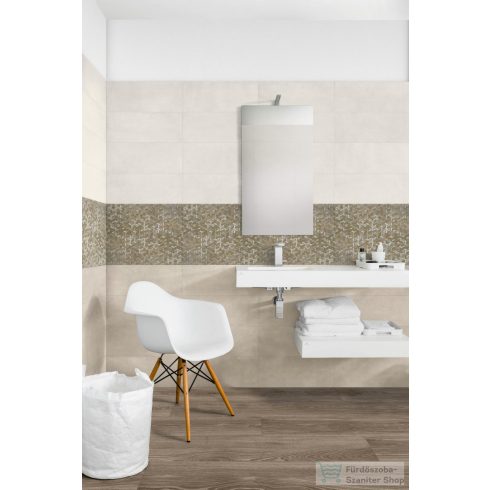 Marazzi Treverkmust Taupe Rett.25x150 cm-es padlólap M05H